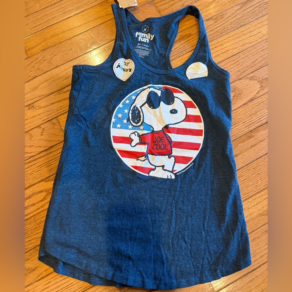 Blue Snoopy Tank Top